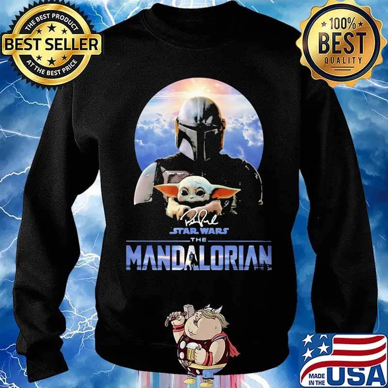 Star War The Mandalorian Baby Yoda Signature Shirt Sweater