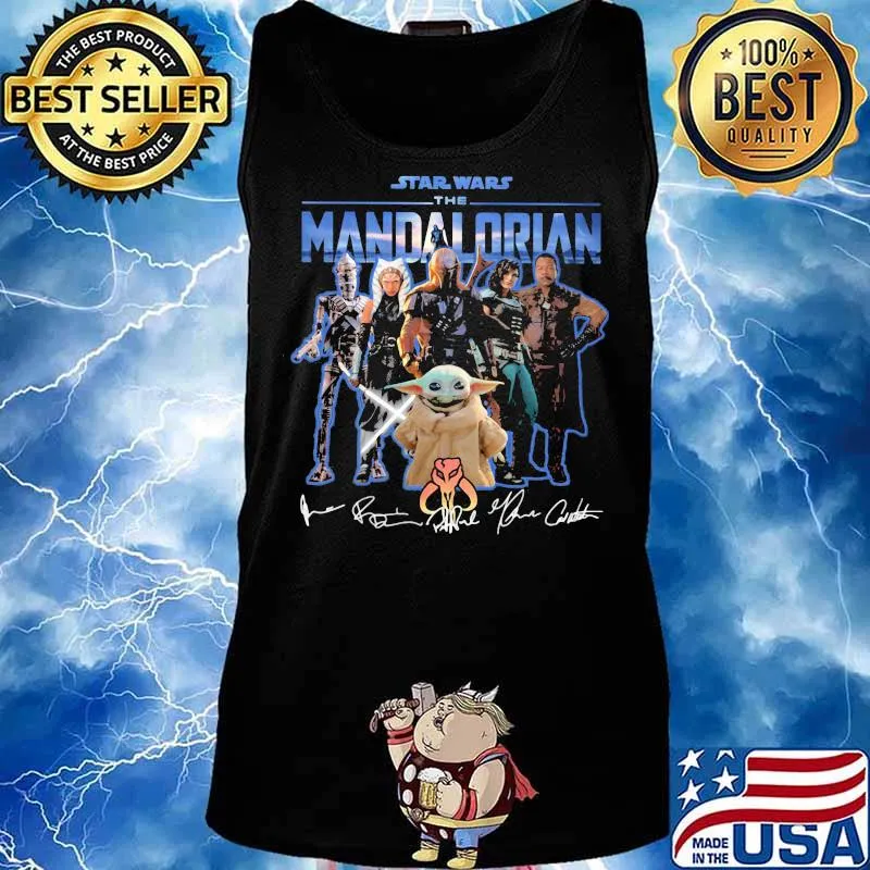 Star Wars The Mandalorian Baby Yoda Signature Shirt Tank top