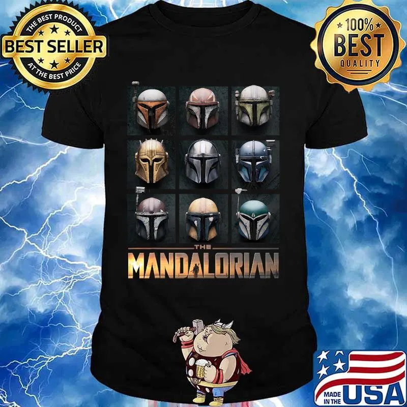 Star Wars The Mandalorian Helmet Box Up Shirt