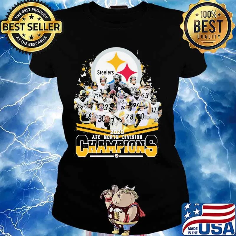 Steelers Logo 2020 Afc North Divison Champions Shirt Ladies tee