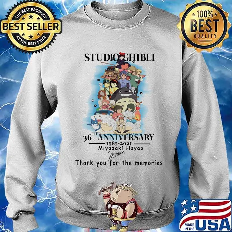 Studio Ghibli 36th Anniversary 1985 2021 Thank You For The Memories Signature Shirt Sweater