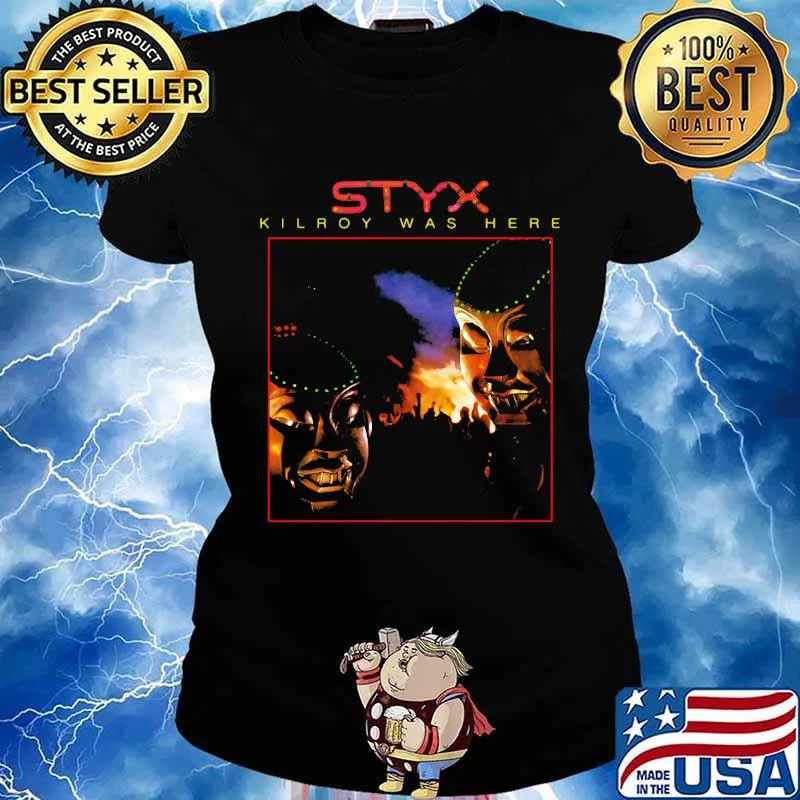 Styx Kilroy Was Here Pieces Of Eight Shirt Ladies tee