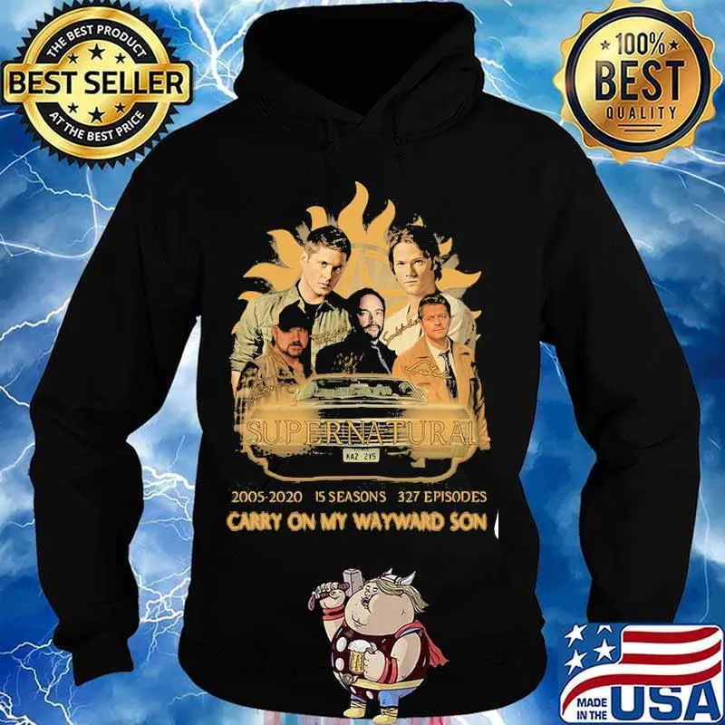 Supernatural 15th Anniversary Carry On My Wayward Son Shirt Hoodie