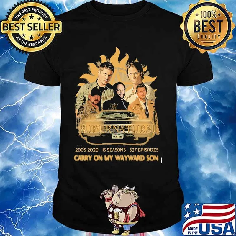 Supernatural 15th Anniversary Carry On My Wayward Son Shirt