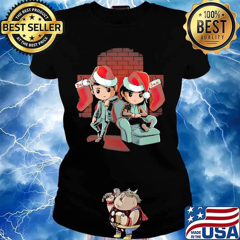 Supernatural De Sam Merry Christmas s Ladies tee