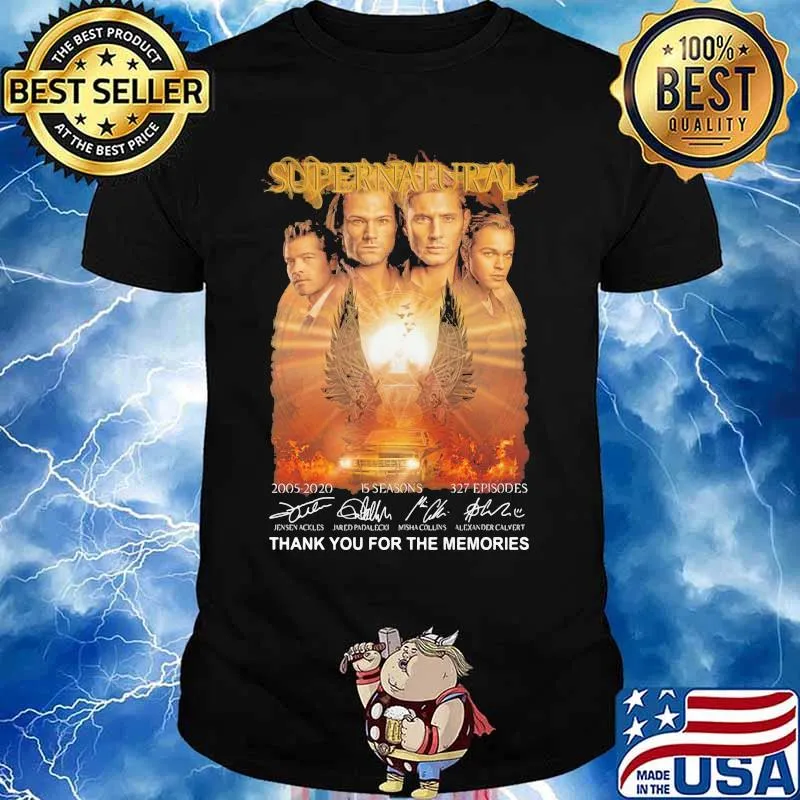 Supernatural Thank You For The Memories Signuature Shirt