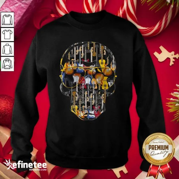 Supper Nice Skull Guitars Shirt - Image 4