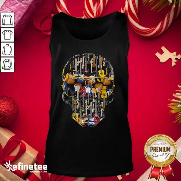 Supper Nice Skull Guitars Shirt - Image 3