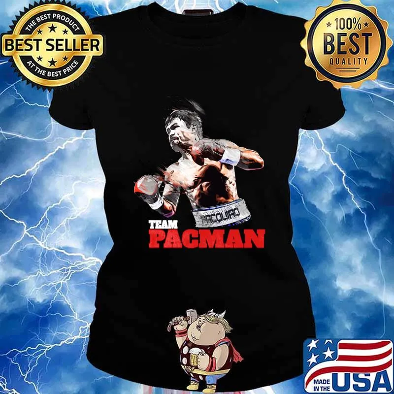 Team Many Pacquiao Pacman Boxing Martial Arts Shirt Ladies tee