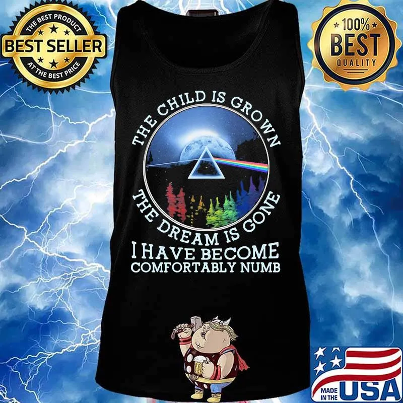 The Child Is Grown The Dream Is Gone I Have Become Comfortably Numb Pink Floyd Lgbt Shirt Tank top