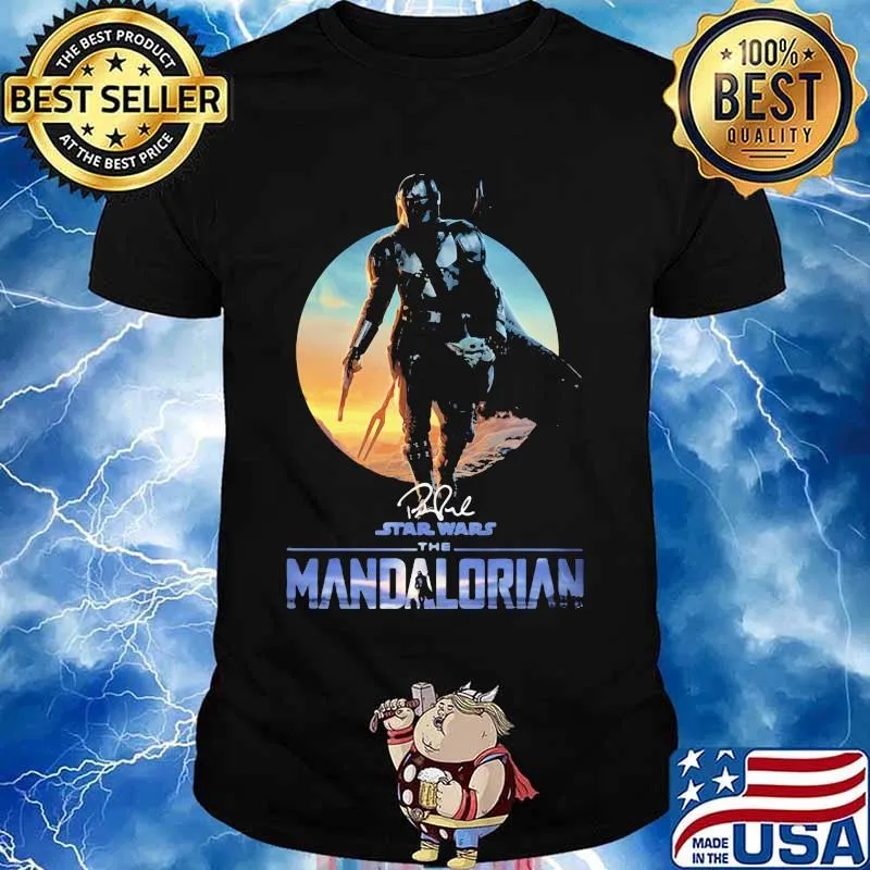 The Mandalorian Star War Sunset Signature Shirt