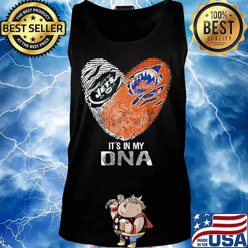 The New York Jets And Mets It's In My Dna Nfl Football Heart Shirt Tank top