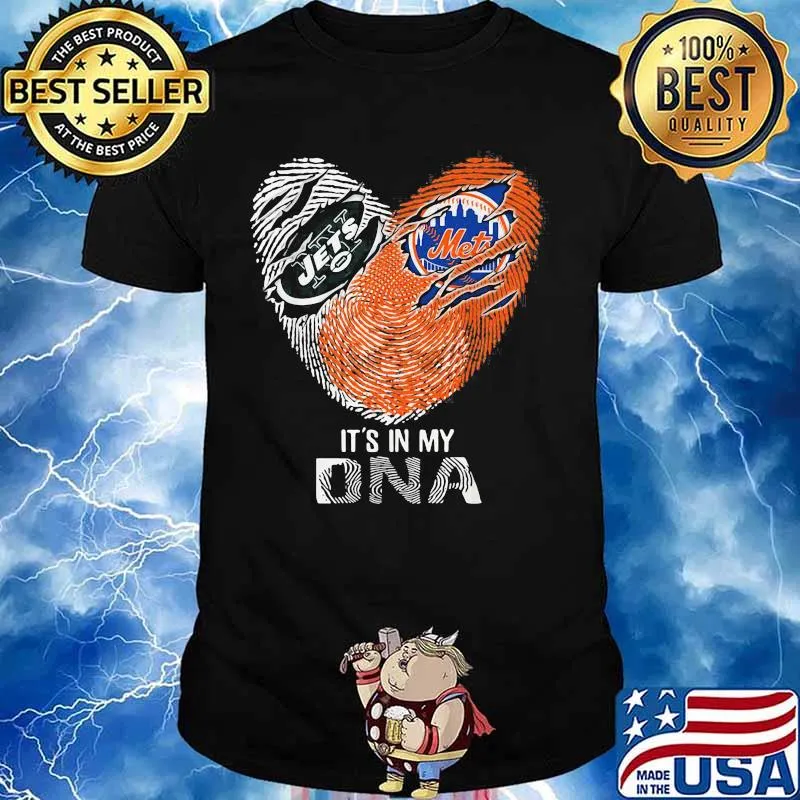 The New York Jets And Mets It's In My Dna Nfl Football Heart Shirt