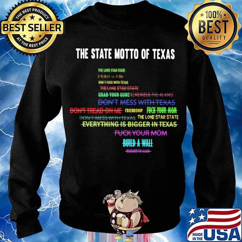 The State Motto Of Texax Quote Don’t Mess With Texas Build A Wall Shirt Sweater