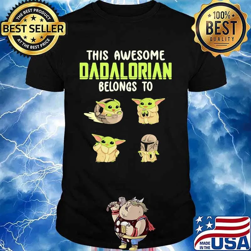This Awesome Dadalorian Belongs To Helen Jack John Emma Yoda Shirt