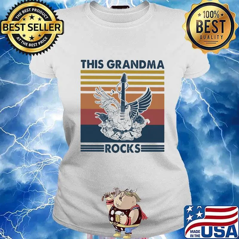 This Grandma Rocks Guitar Vintage ShirtThis Grandma Rocks Guitar Vintage Shirt Ladies tee