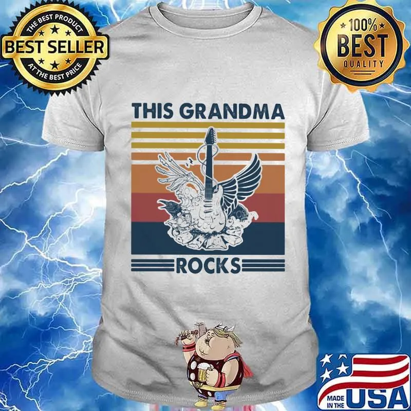 This Grandma Rocks Guitar Vintage ShirtThis Grandma Rocks Guitar Vintage Shirt
