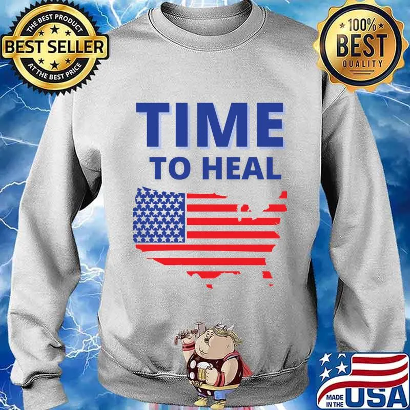 Time To Heal America Map Flag Shirt Sweater