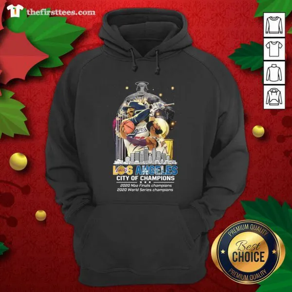 Top Los Angeles Lakers And Los Angeles Dodgers City Of Champions 2020 Nba Finals World Series Shirt - Image 5