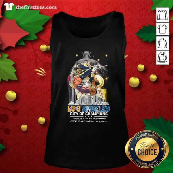 Top Los Angeles Lakers And Los Angeles Dodgers City Of Champions 2020 Nba Finals World Series Shirt - Image 4