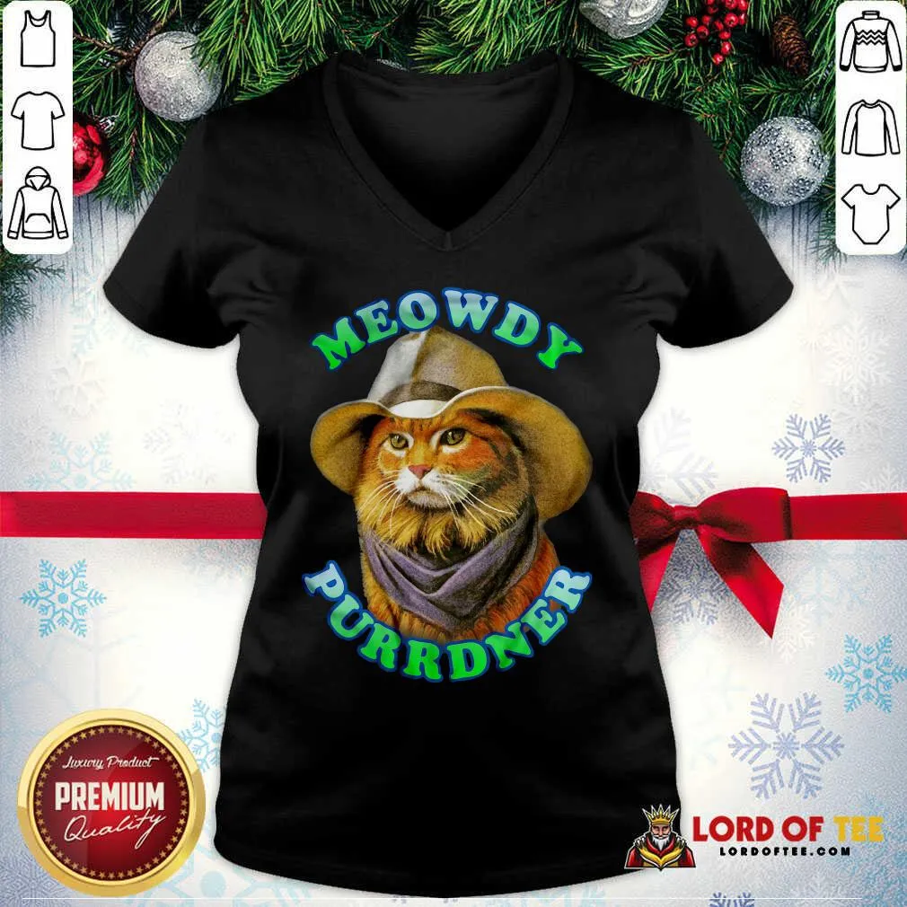 Top Meowdy Purrdner Cat Funny Shirt - Image 2