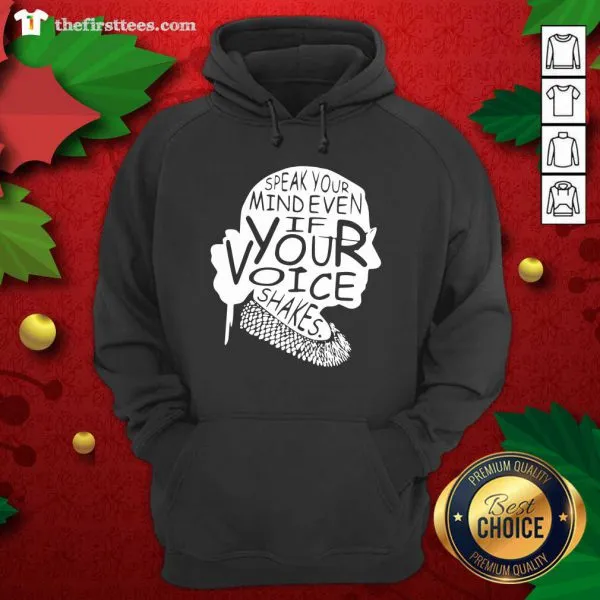 Top Ruth Bader Ginsburg RBG Speak Your Mind Even If Your Voice Shakes Shirt - Image 4