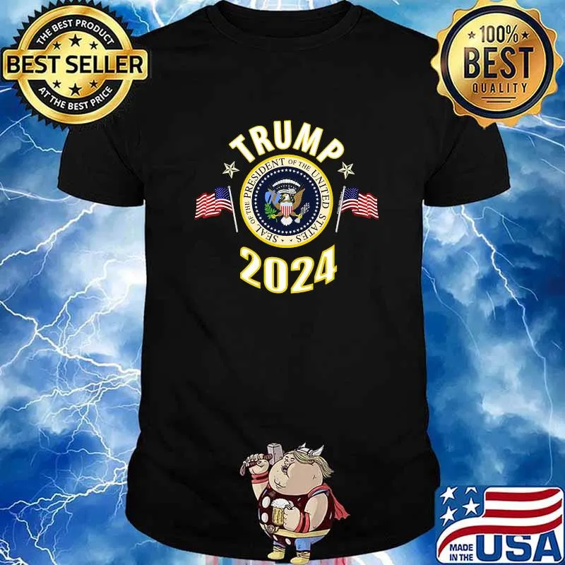 Trump 2024 Seal Of The President Of The United States American Flag Eagle Shirt
