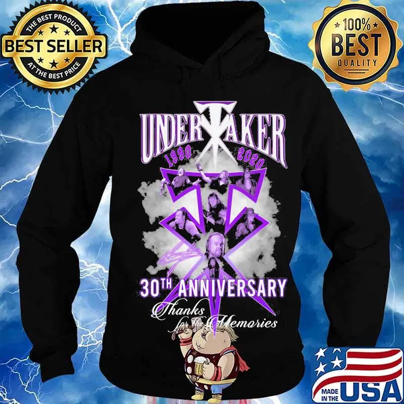 Undertaker 1990 2020 30th Anniversary Thank You For The Memories Signuature Shirt Hoodie