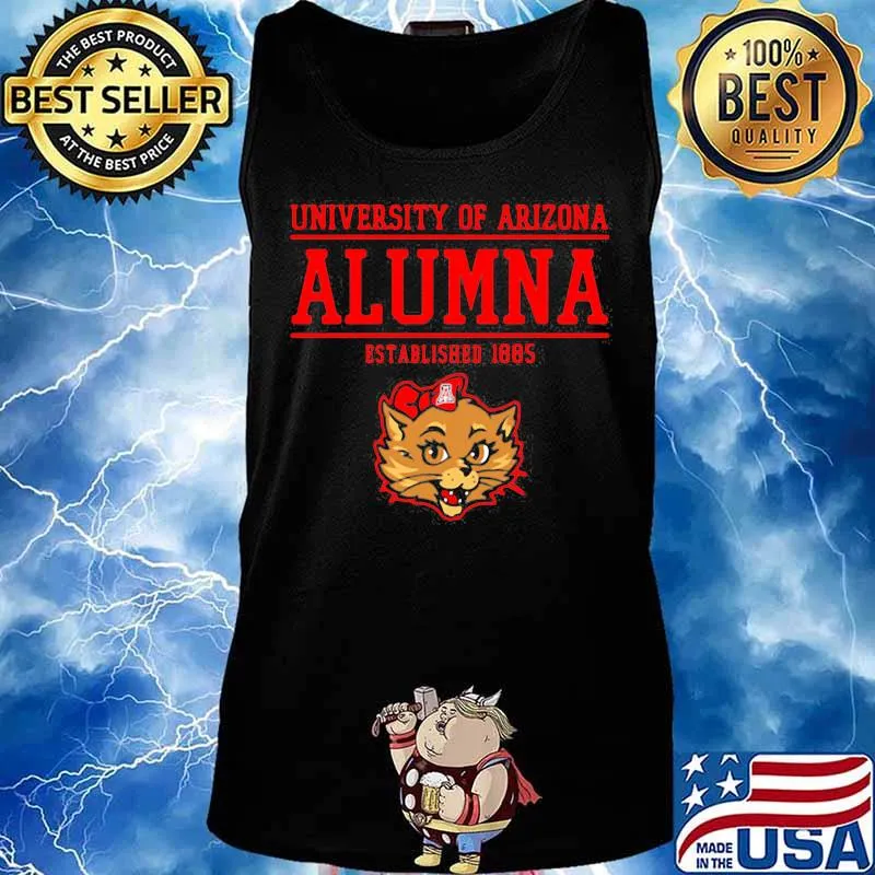 University Of Arizona Alumni Established 1885 Wildcat Red Bow Shirt Tank top