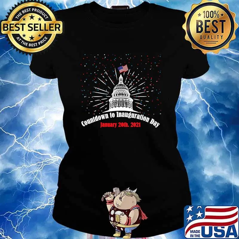 USA Flag Countdown to Inauguration Day 2021 Shirt Ladies tee