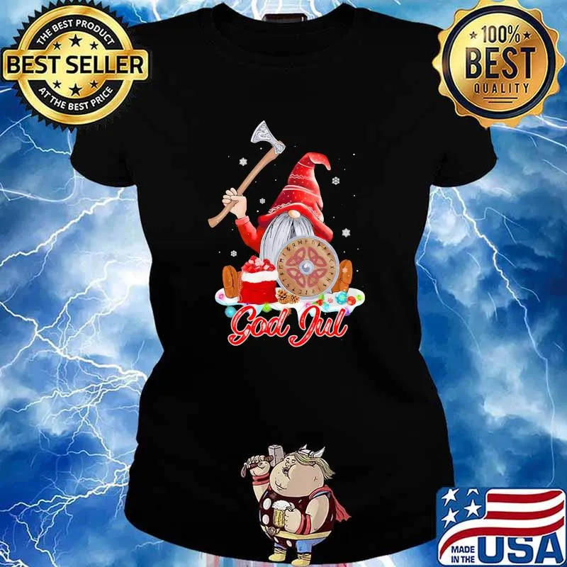 Viking god jul Christmas s Ladies tee