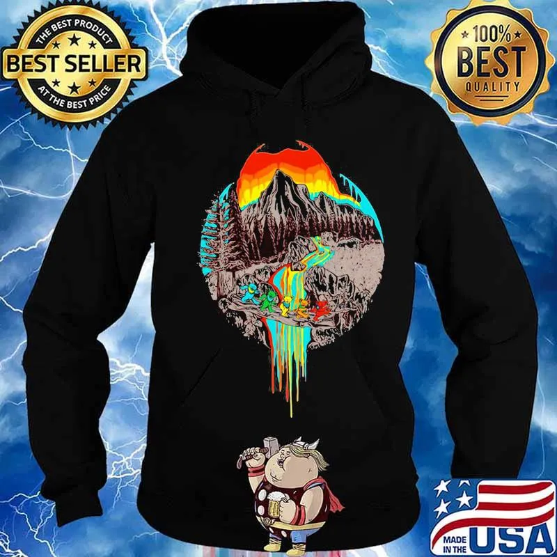 Volcanoes Overflowing Dancing Bear Grateful Dead Shirt Hoodie