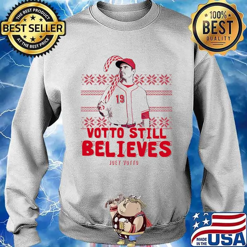 Votto Still Believes Joey Votto Baseball Merry Christmas Shirt Sweater