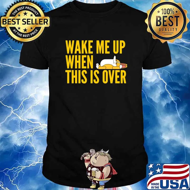 Wake Me Up When This Is Over Sleeping Dog Shirt