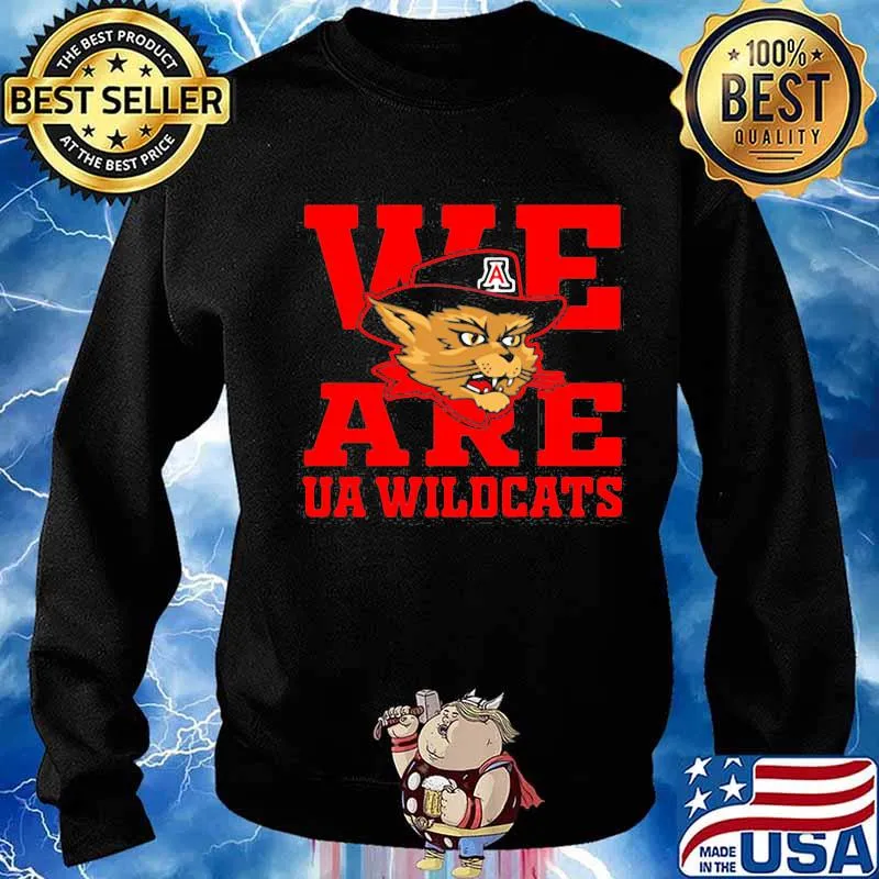 We Are Ua Wildcats Association Hat Black Shirt Sweater