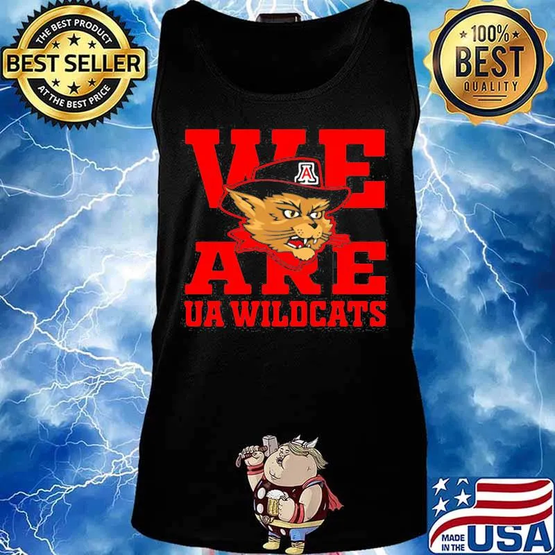 We Are Ua Wildcats Association Hat Black Shirt Tank top