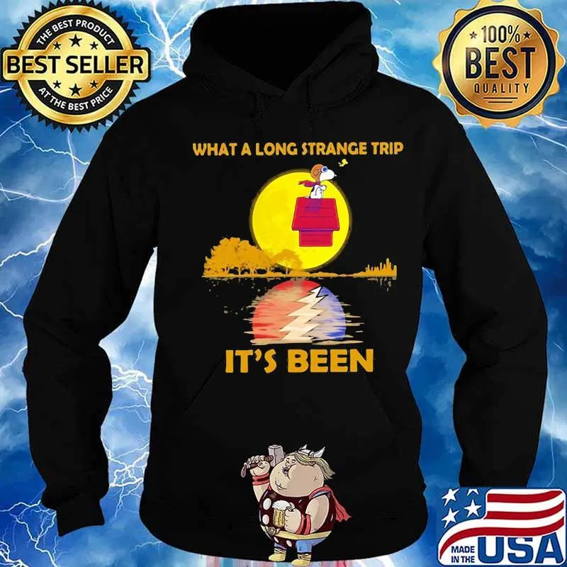 What A Long Strange Trip It’s Been Moon Snoopy Dark Star Grateful Dead Steal Shirt Hoodie