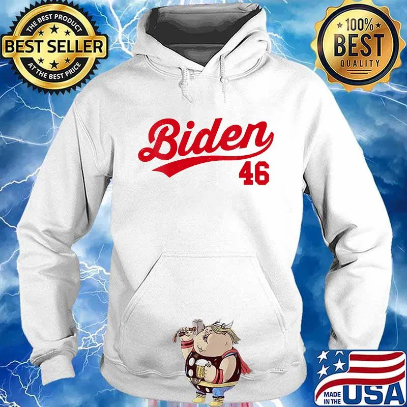 Womens Biden 46 Biden 2020 US President POTUS Election 2020 V-Neck T-Shirt Hoodie