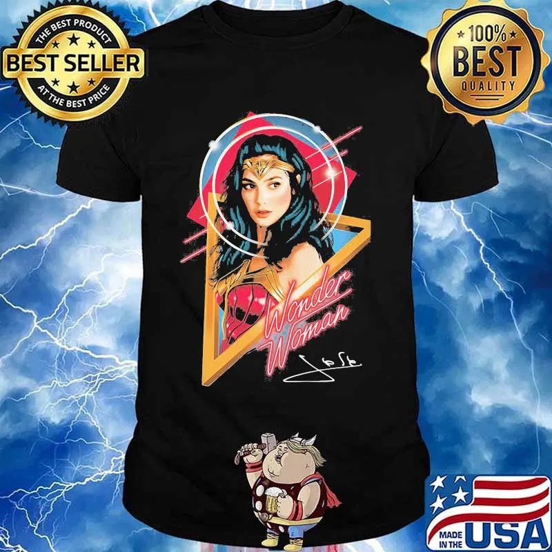 Wonder Woman Signature American Superhero Film Shirt