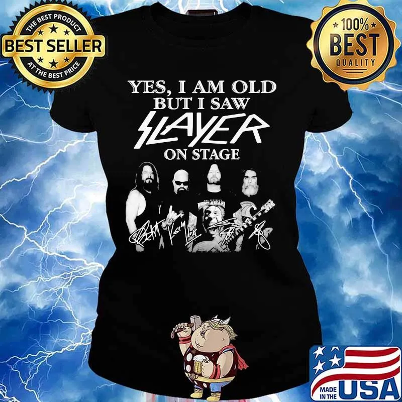 Yes I Am Old But I Saw Flayer In Stage Signature Shirt Ladies tee