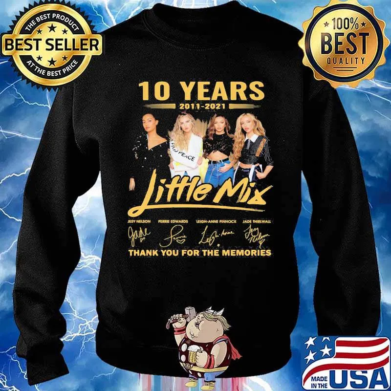 10 Years 2011 2021 Little Mix Thank You For The Memories Signature Shirt Sweater
