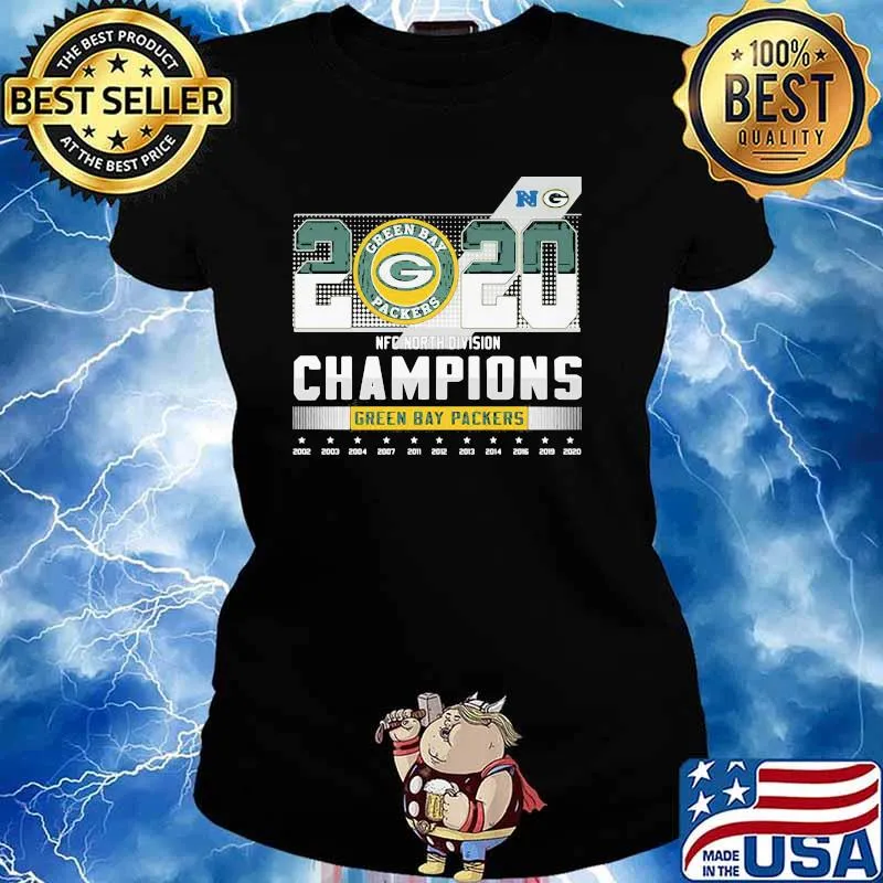 2020 Green Bay Packers North Division Champions Stars Shirt Ladies tee