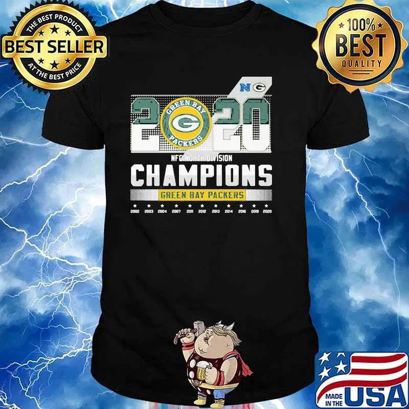2020 Green Bay Packers North Division Champions Stars Shirt Unisex