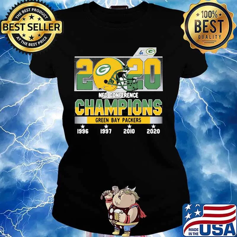 2020 Nfc Conference Champions Green Bay Packers Football Shirt Ladies tee