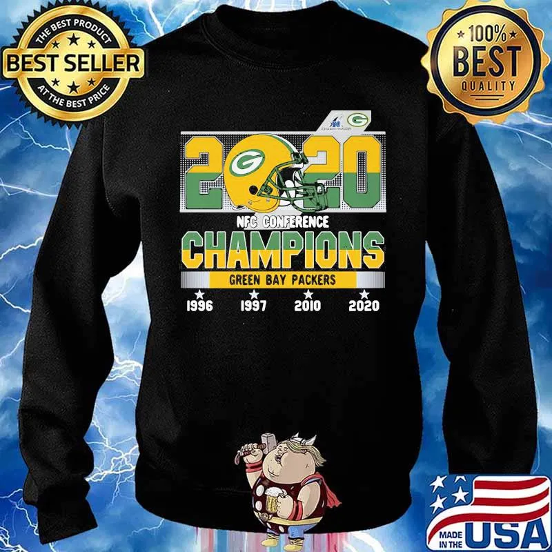 2020 Nfc Conference Champions Green Bay Packers Football Shirt Sweater