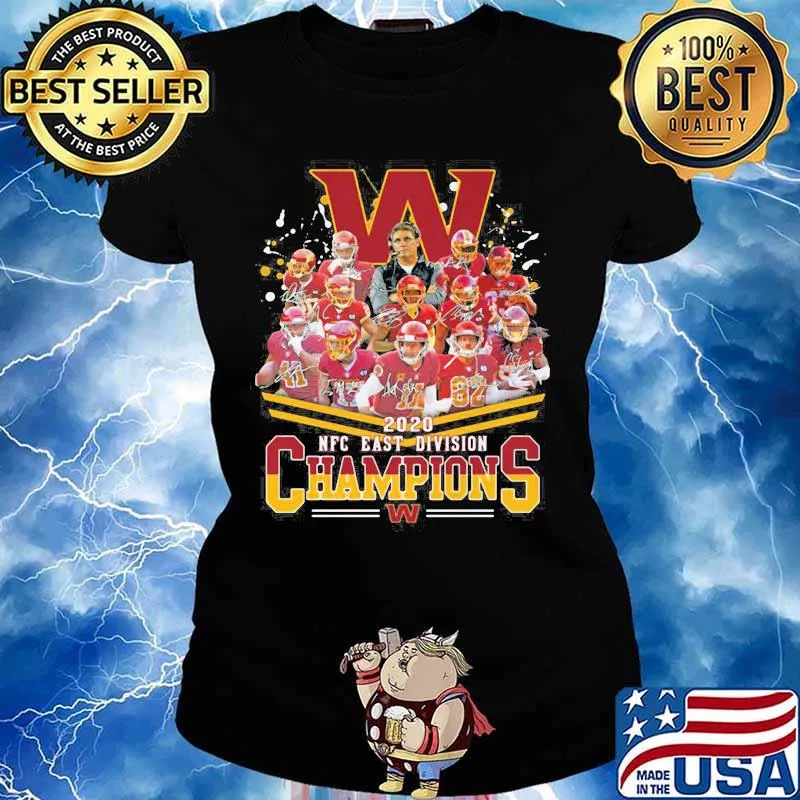 2020 Nfc East Division Champions Football Signature Shirt Ladies tee