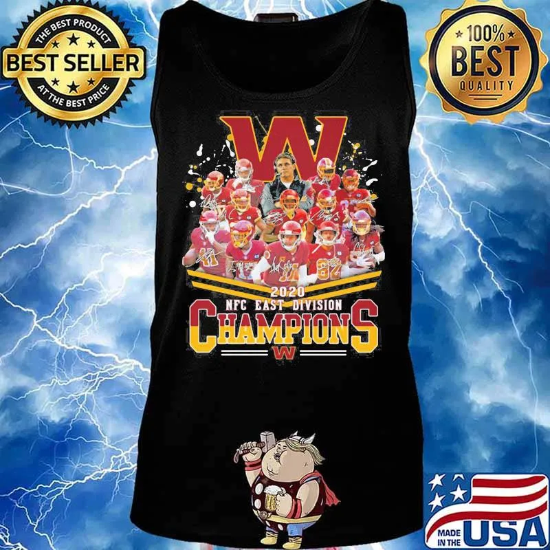 2020 Nfc East Division Champions Football Signature Shirt Tank top
