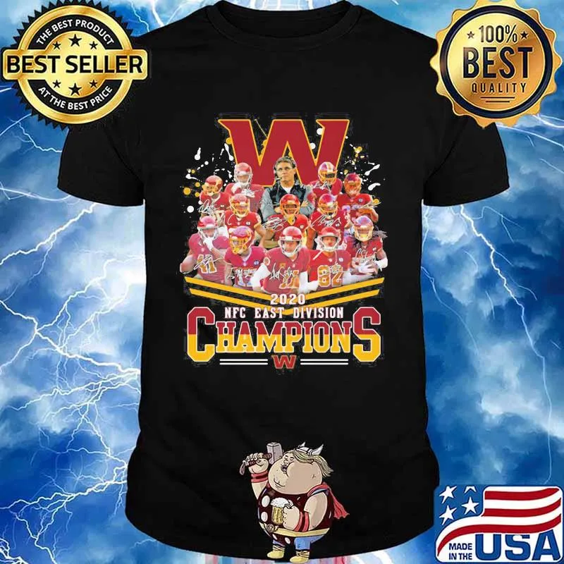 2020 Nfc East Division Champions Football Signature Shirt