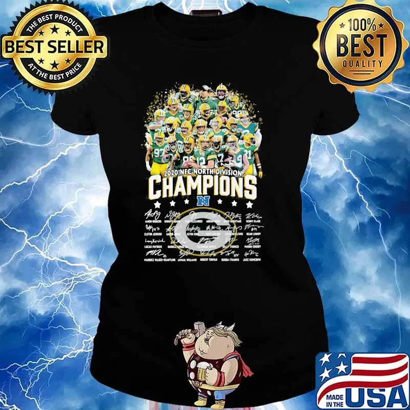 2020 Nfc North Division Champions Green Bay Packers Signature Shirt Ladies tee