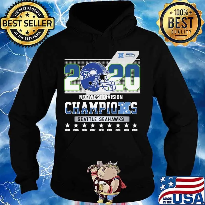 2020 Nfc West Division Champions Seatle Seahawks Stars Shirt Hoodie